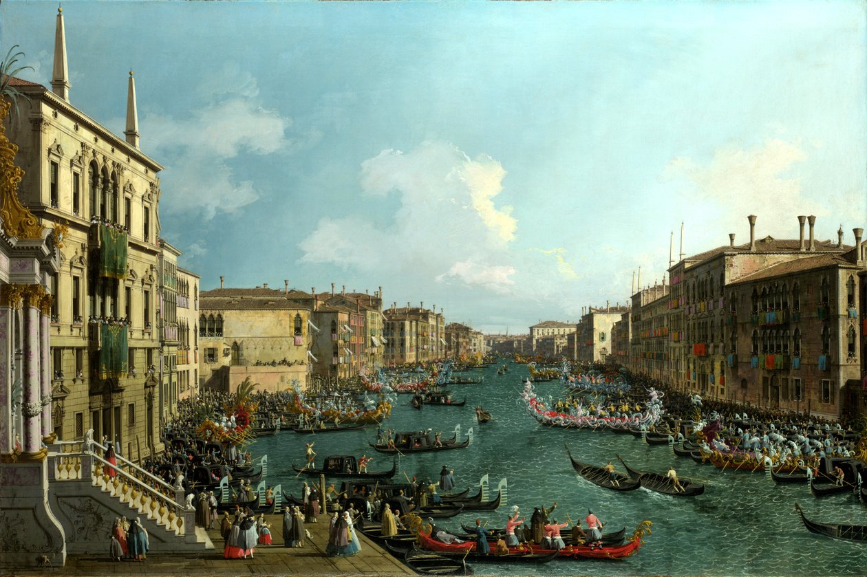 Eine Regatta auf dem Canal Grande, ca. 1740 von (1697 1768) Canaletto
