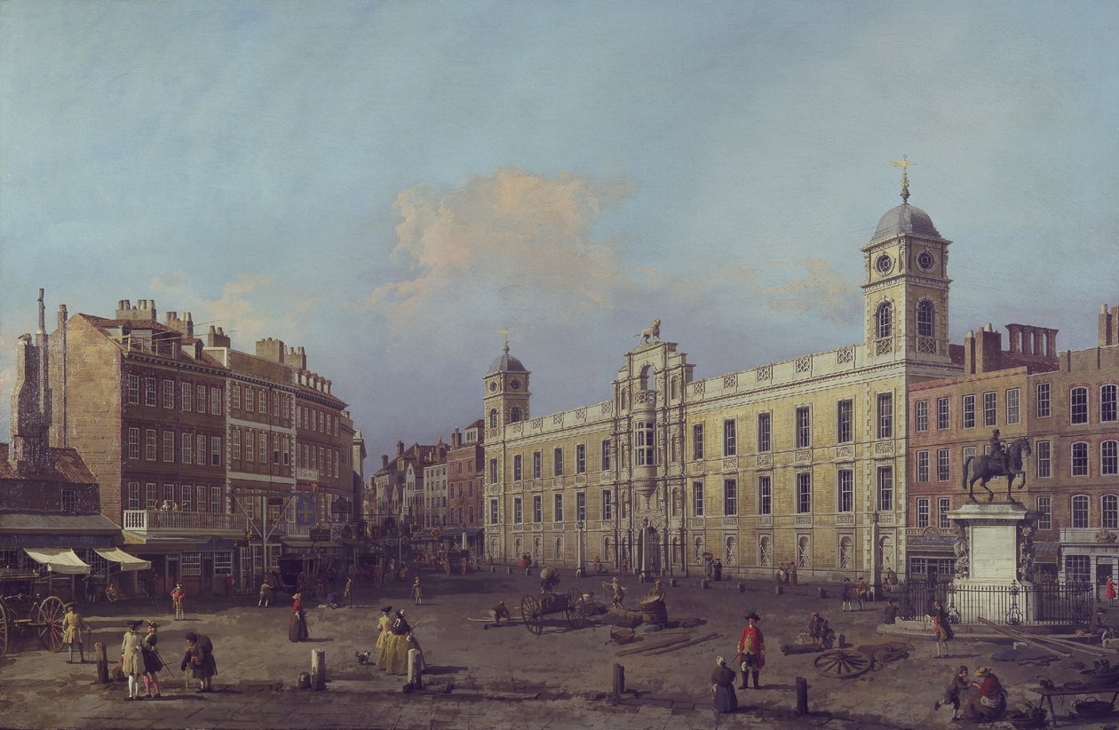 London, Blick auf das Northumberland House, Blick nach Osten von Canaletto