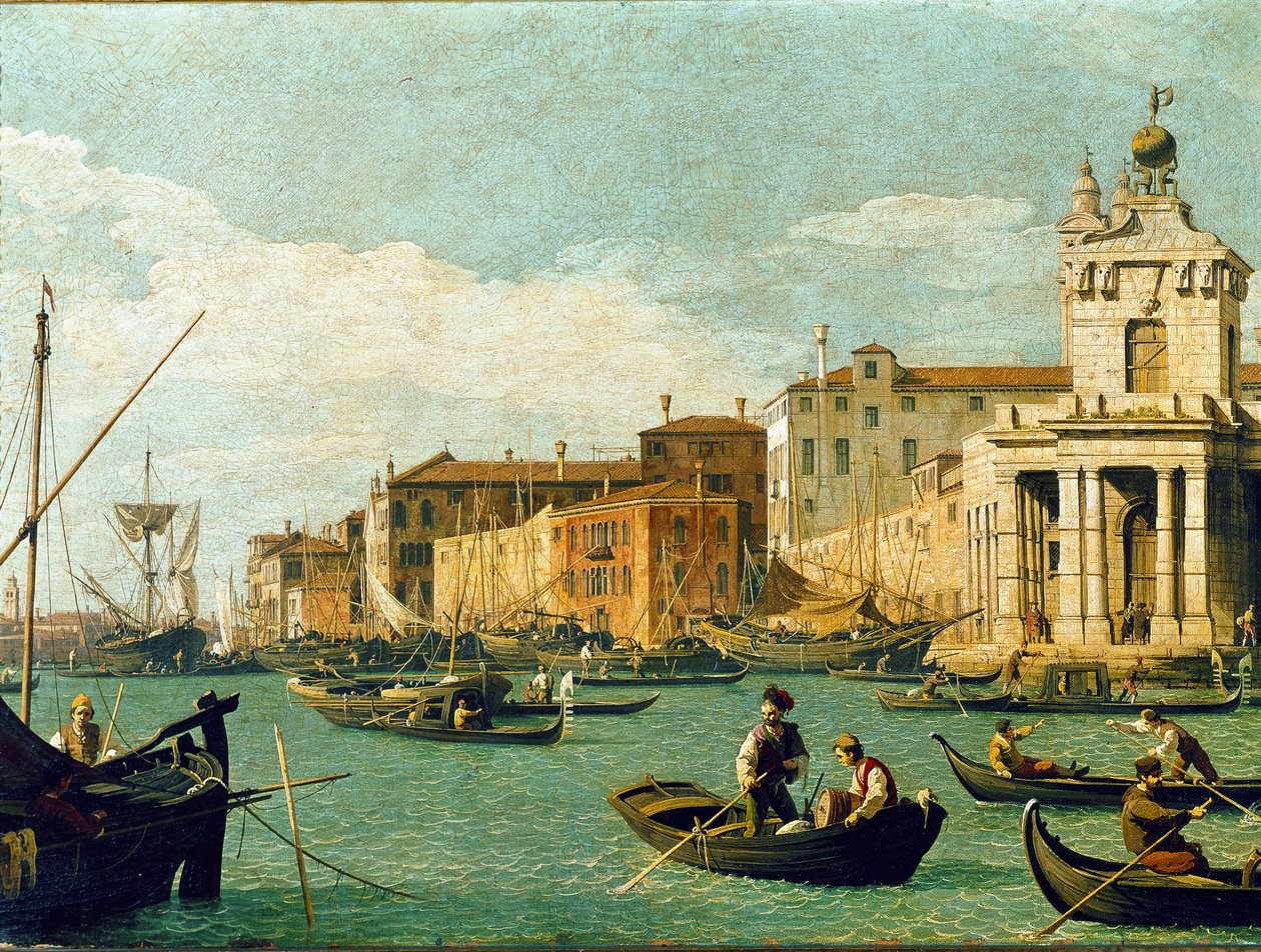 Punta della Dogana und Giudecca-Kanal, Venedig von Canaletto