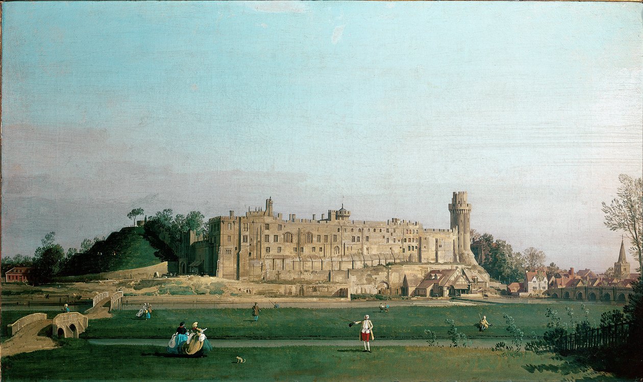 Ansicht von Warwick Castle von Canaletto
