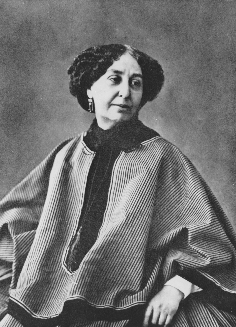 George Sand (Aurore Dupin, Baronne Dudevant) (1804-1876), französische Schriftstellerin, fotografiert von Nadar um 1865 von Nadar