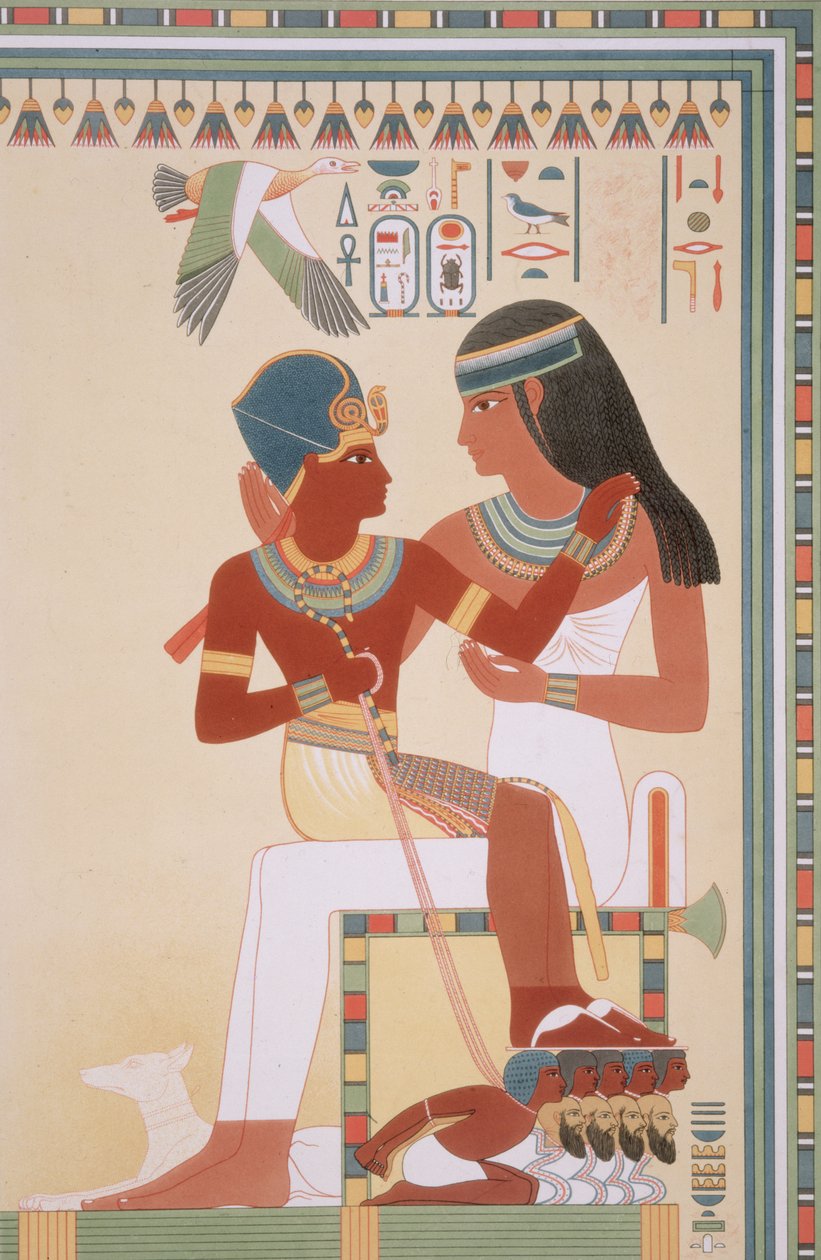 Amounoph II und seine Gouvernante aus 