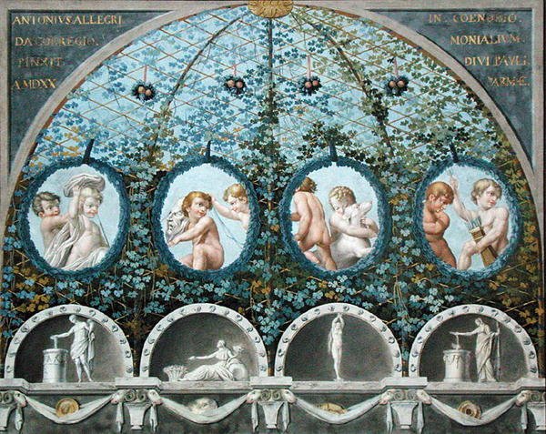 Entwurf für ein Deckenfresko, veröffentlicht ca. 1780 von (c.1489 1534) (after) Correggio