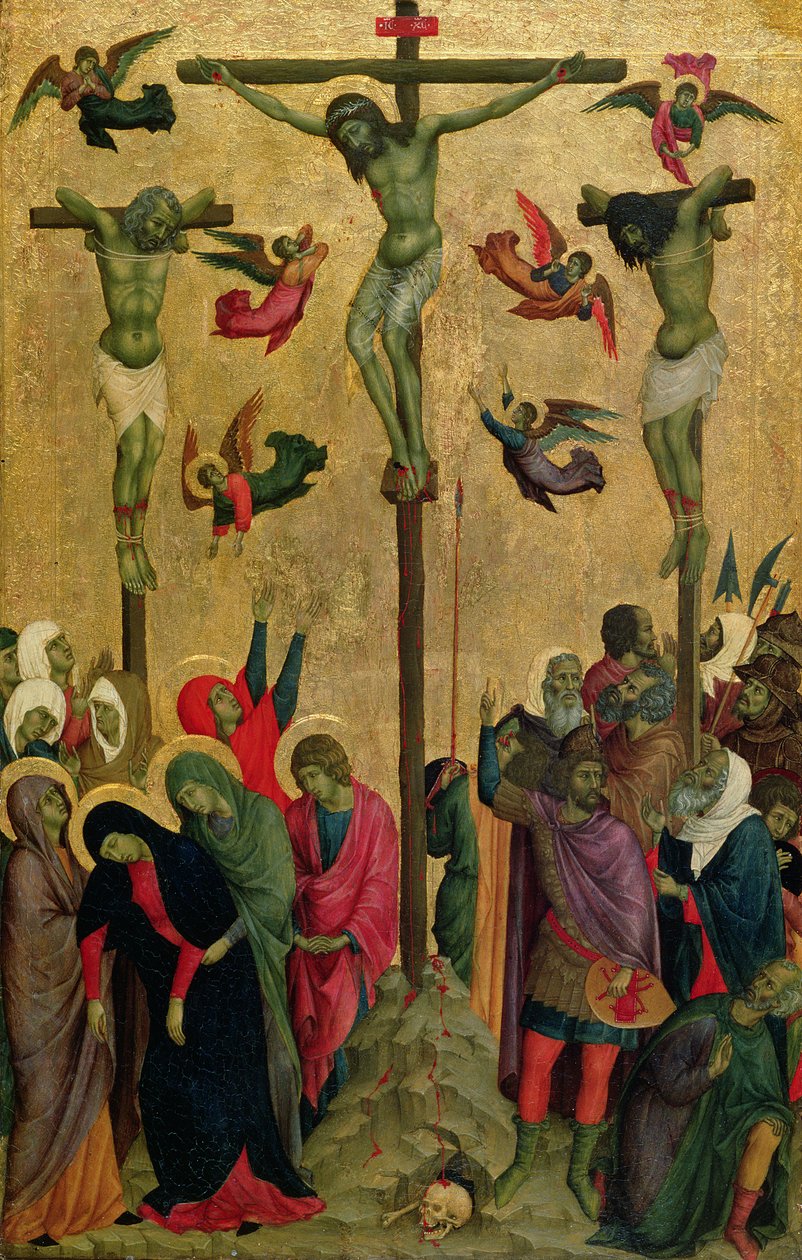 Die Kreuzigung von (school of) Duccio di Buoninsegna