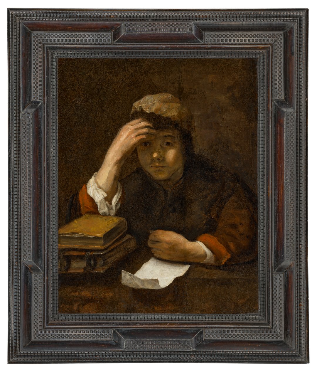 Ein Junge liest von (studio of) Rembrandt Harmensz. van Rijn