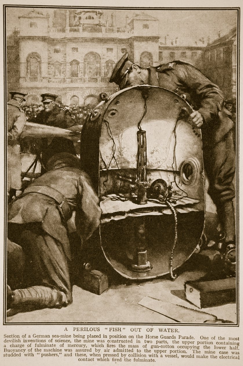 Ein gefährlicher Fisch aus dem Wasser, 1914-19 von Unknown