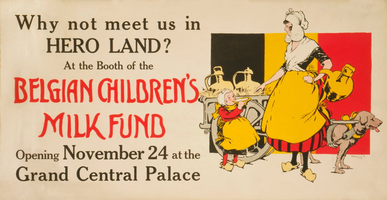 Treffen Sie uns im Hero Land Poster von Unknown