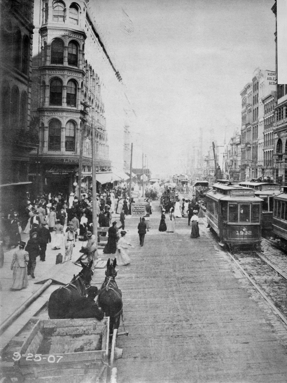Market Street Blick nach Osten von der 7th Street, Philadelphia, 1907 von American Photographer