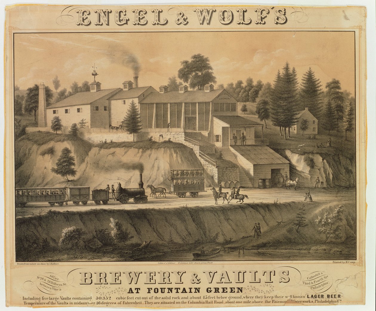 Engel und Wolfs Brauerei von American School