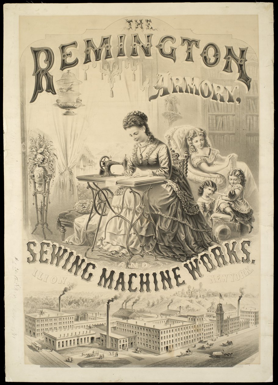 Die Remington-Waffenkammer, Nähmaschinenwerke, Ilion, New York von American School