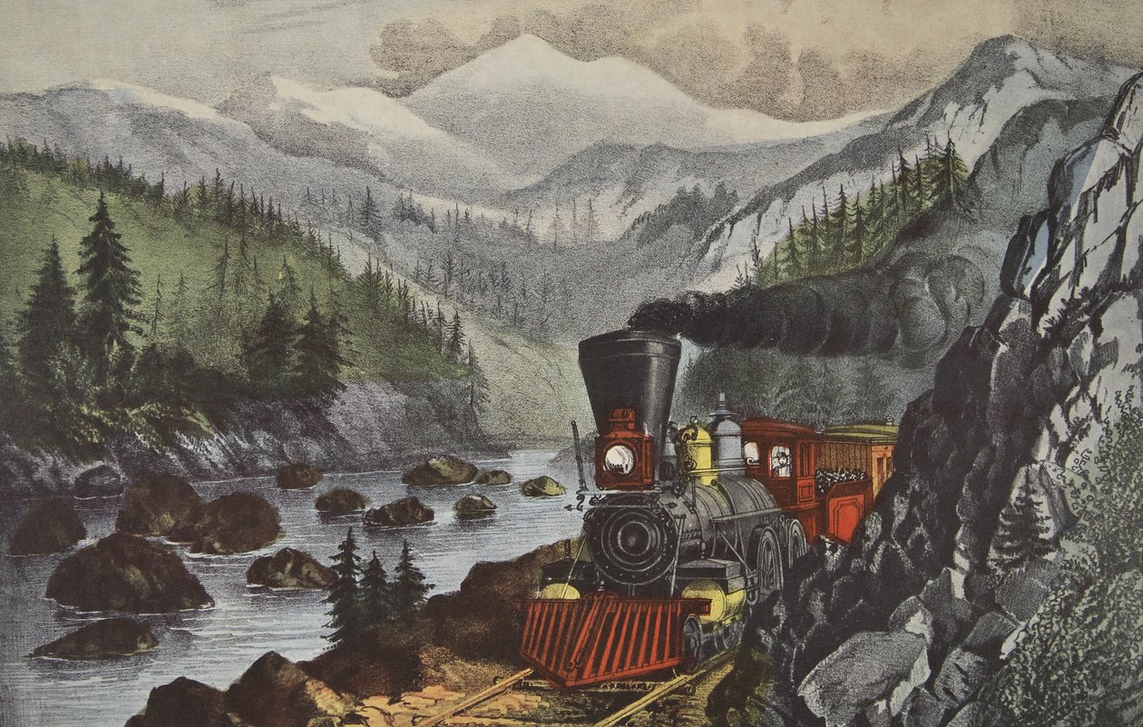 Die Route nach Kalifornien, Truckee River, Sierra-Nevada von American School