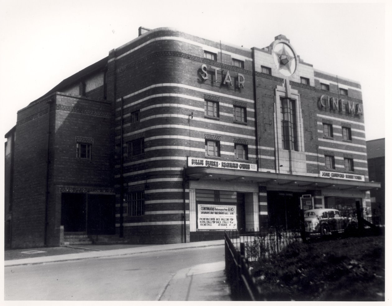 Star Cinema, abseits der York Road, Leeds, 11. Mai 1938 von English Photographer