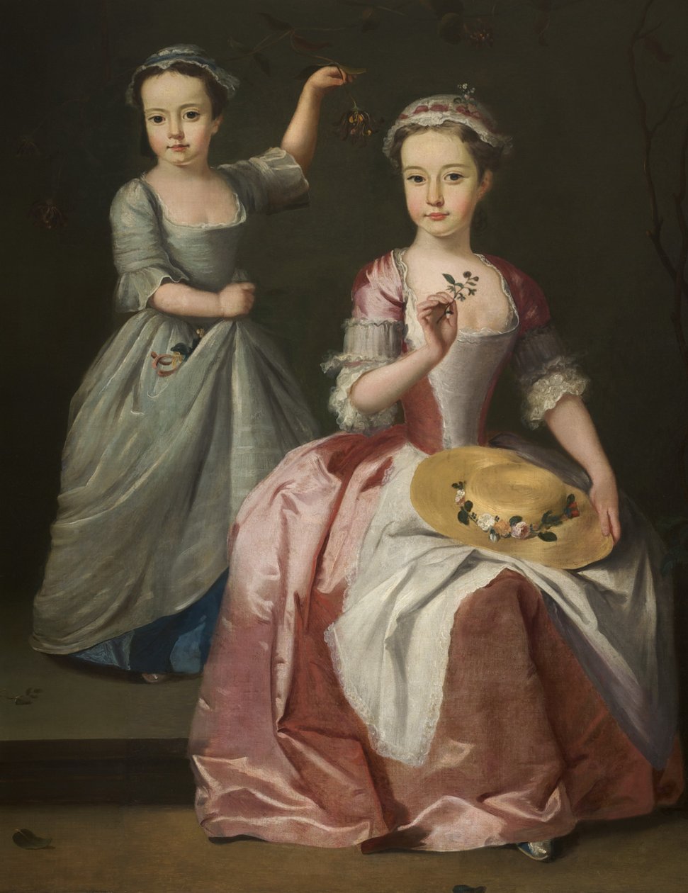 Meriel Legh und Dorothea Byrne, ca. 1750 von English School