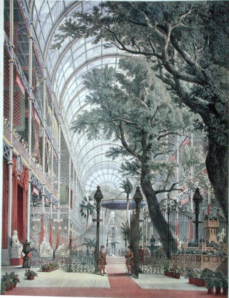 Warten auf die Königin, aus Dickinsons umfassenden Bildern der Großen Ausstellung von 1851, veröffentlicht 1854 von English School