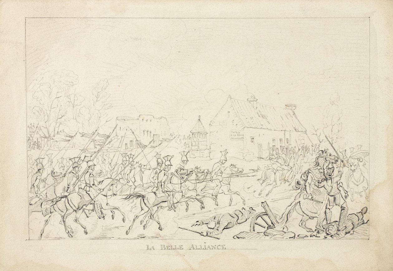 Waterloo, 1815 von English School