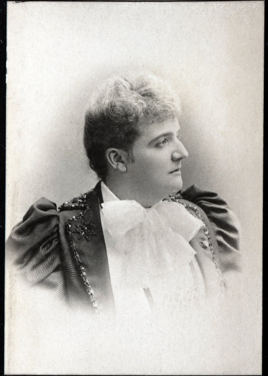 Porträt von Augusta Mary Anne Holmes (Hermann Zenta) (1847-1903), französische Komponistin von French Photographer