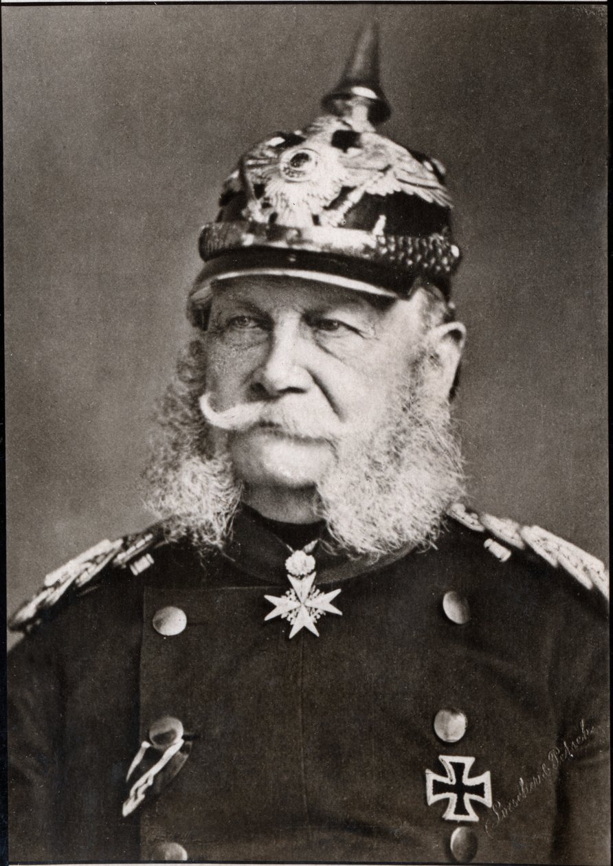 Porträt von Wilhelm I. (1797-1888), Deutscher Kaiser von French Photographer
