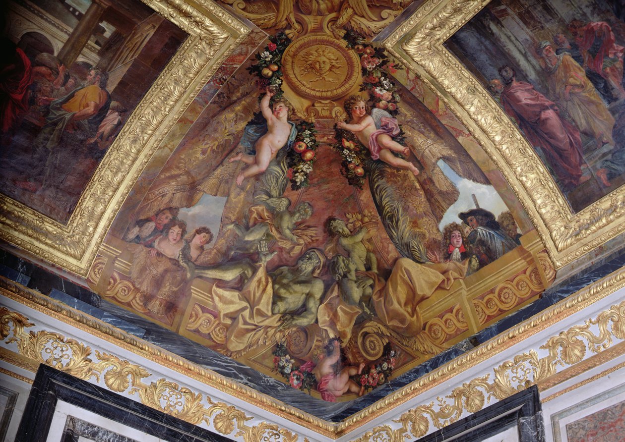 Design in der Ecke der Salle des Gardes de la Reine von French School