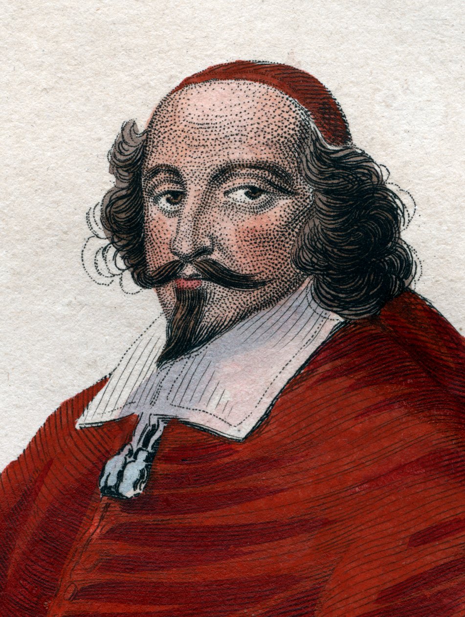 Porträt von Jules Mazarin (1602-1661), französisch-italienischer Kardinal, Diplomat und Politiker von French School