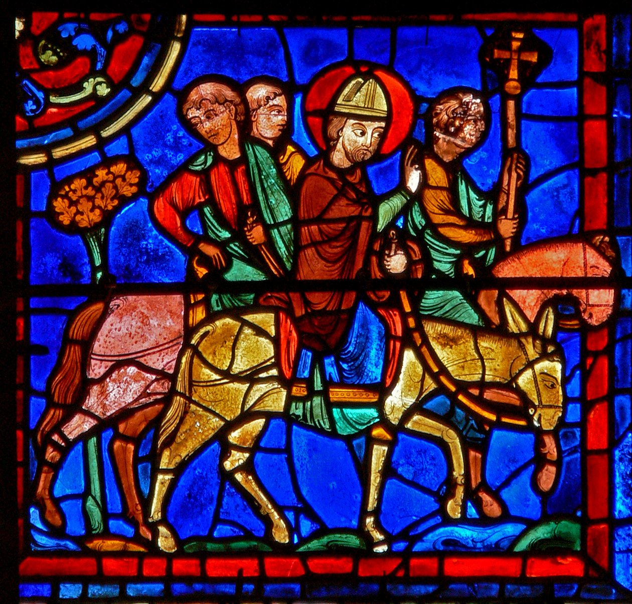 Szene aus dem Leben des Hl. Martin, Kathedrale von Chartres von French School