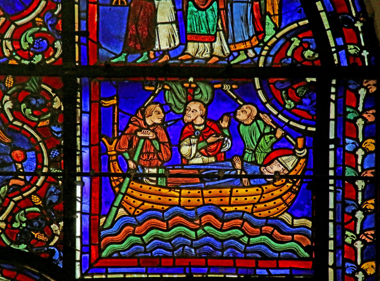 Szene aus dem Leben des heiligen Martin, Kathedrale von Chartres von French School