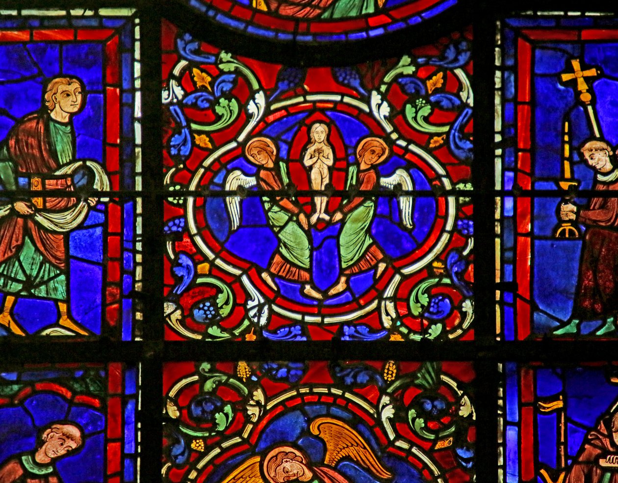Szene aus dem Leben des heiligen Martin, Kathedrale von Chartres von French School