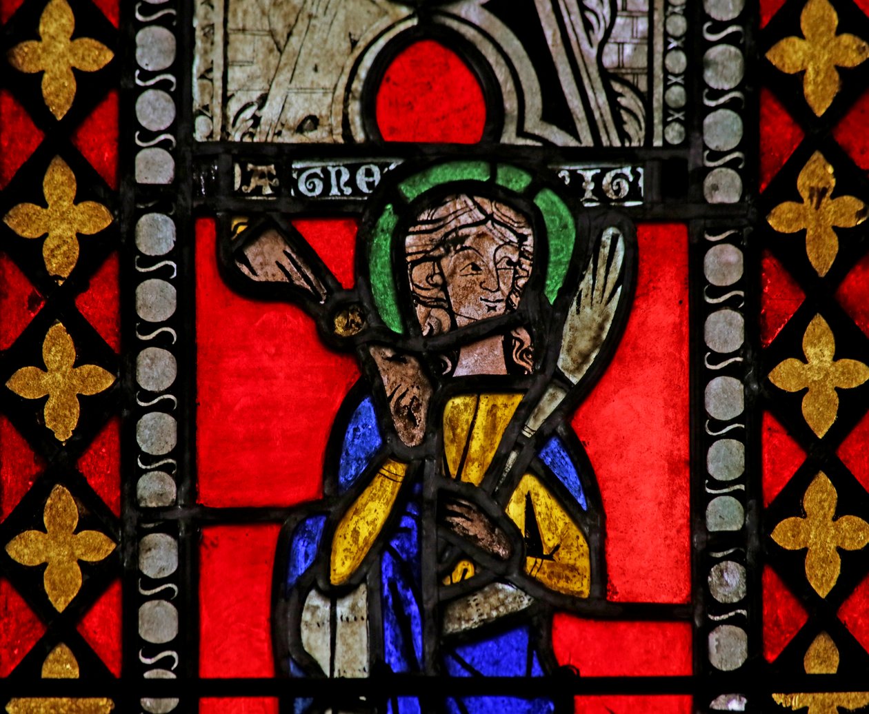 Fenster aus der Kirche des Heiligen Johannes des Täufers, ca. 1275 von French School