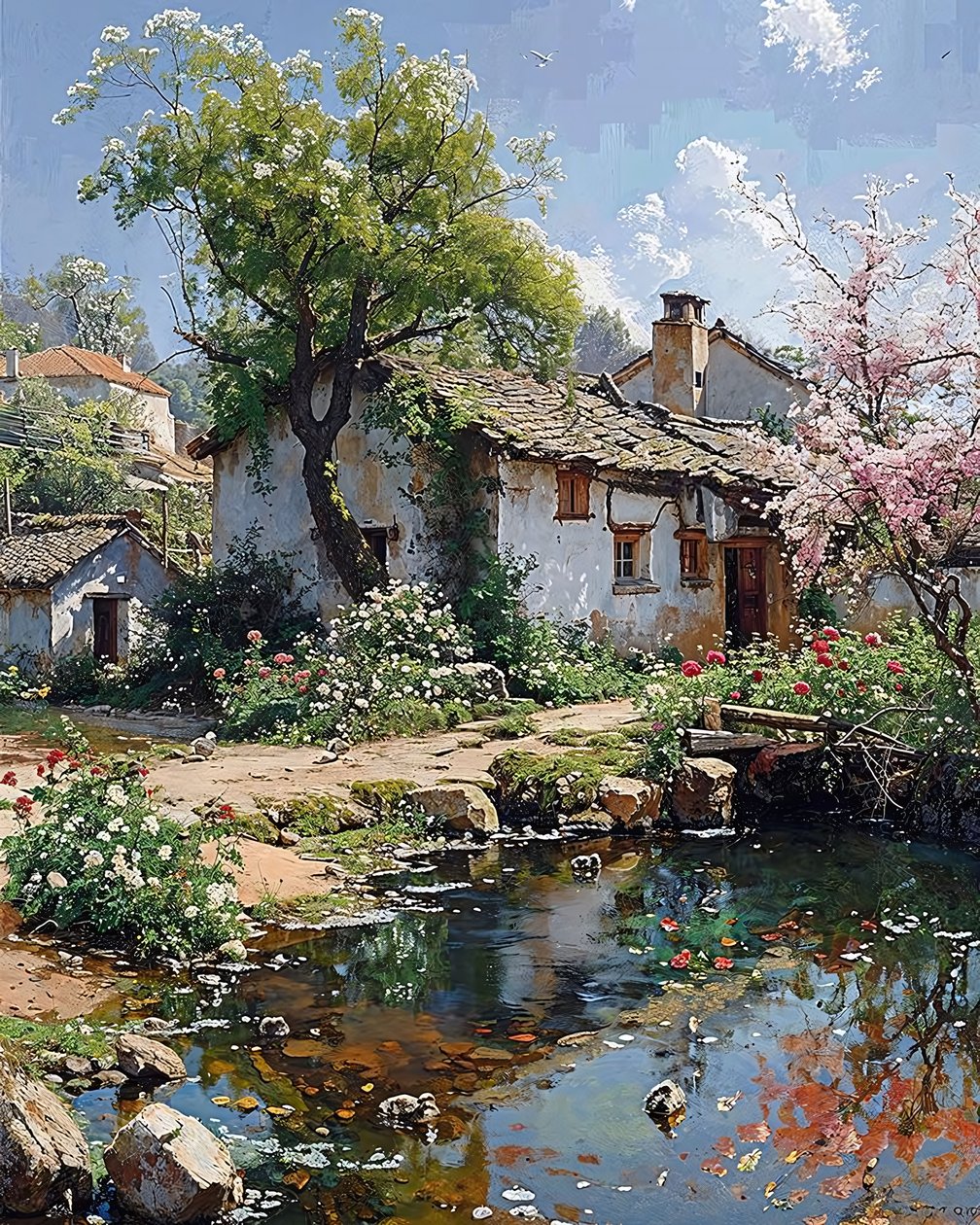 Altes Haus in ruhiger ländlicher Lage, nahe der Natur und einem Bach von F. Abderrahim