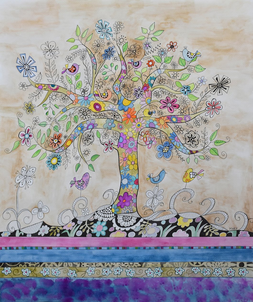 Hippie-Baum von Marys Watercolors