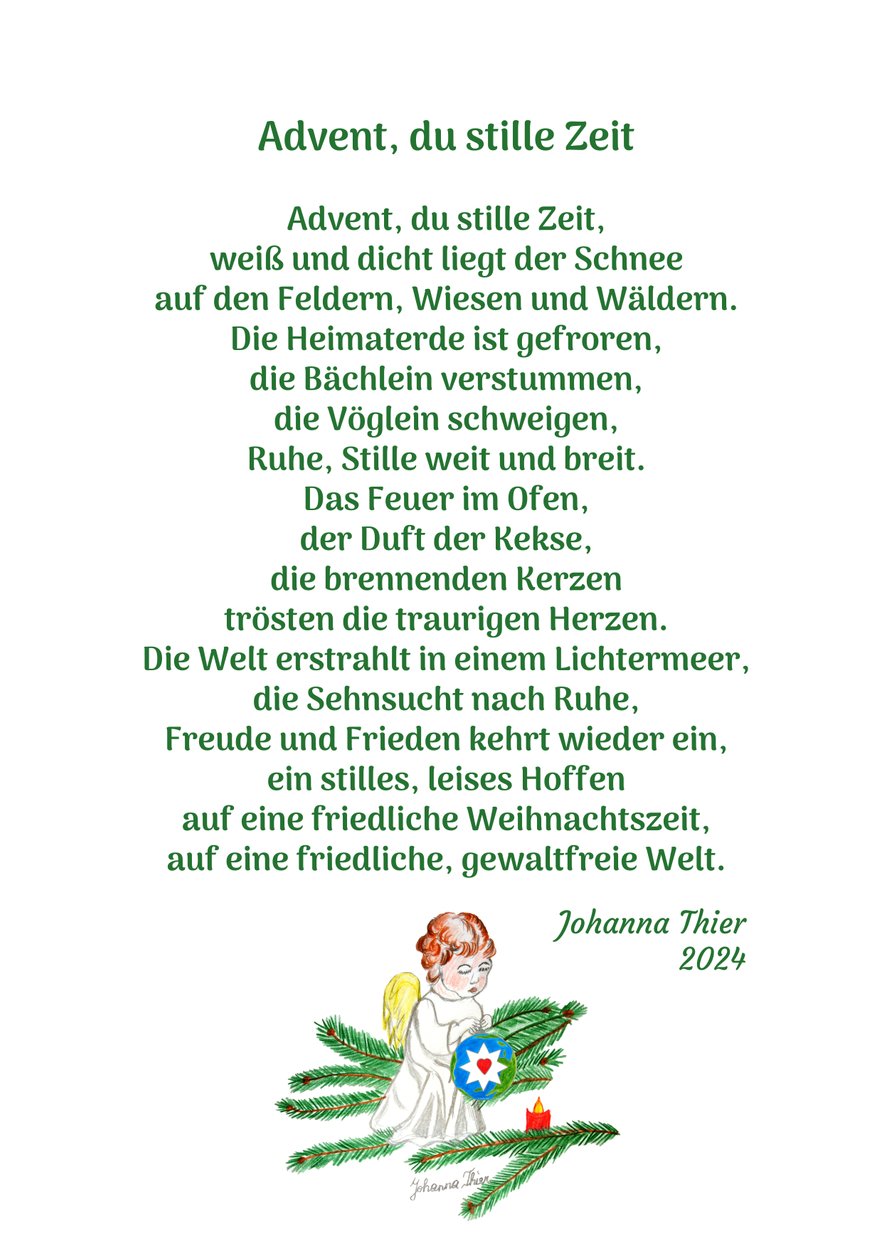 Advent, du stille Zeit von Johanna Thier