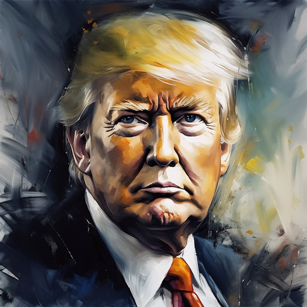 Donald trump gemälde, große poster kunstdrucke, moderne wanddekoration ideen von F. Abderrahim