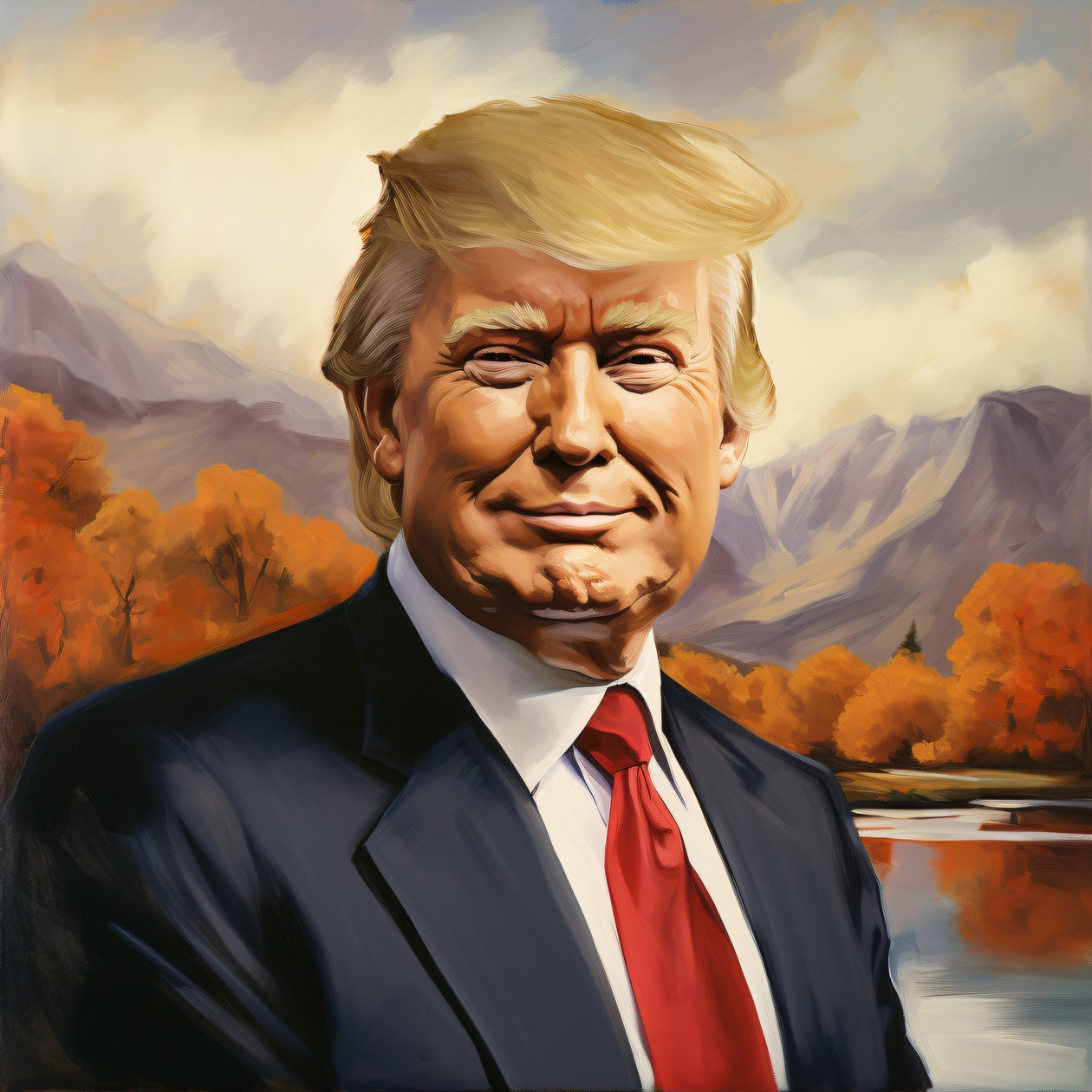 Donald Trump Gemälde, Porträts des Präsidenten von F. Abderrahim
