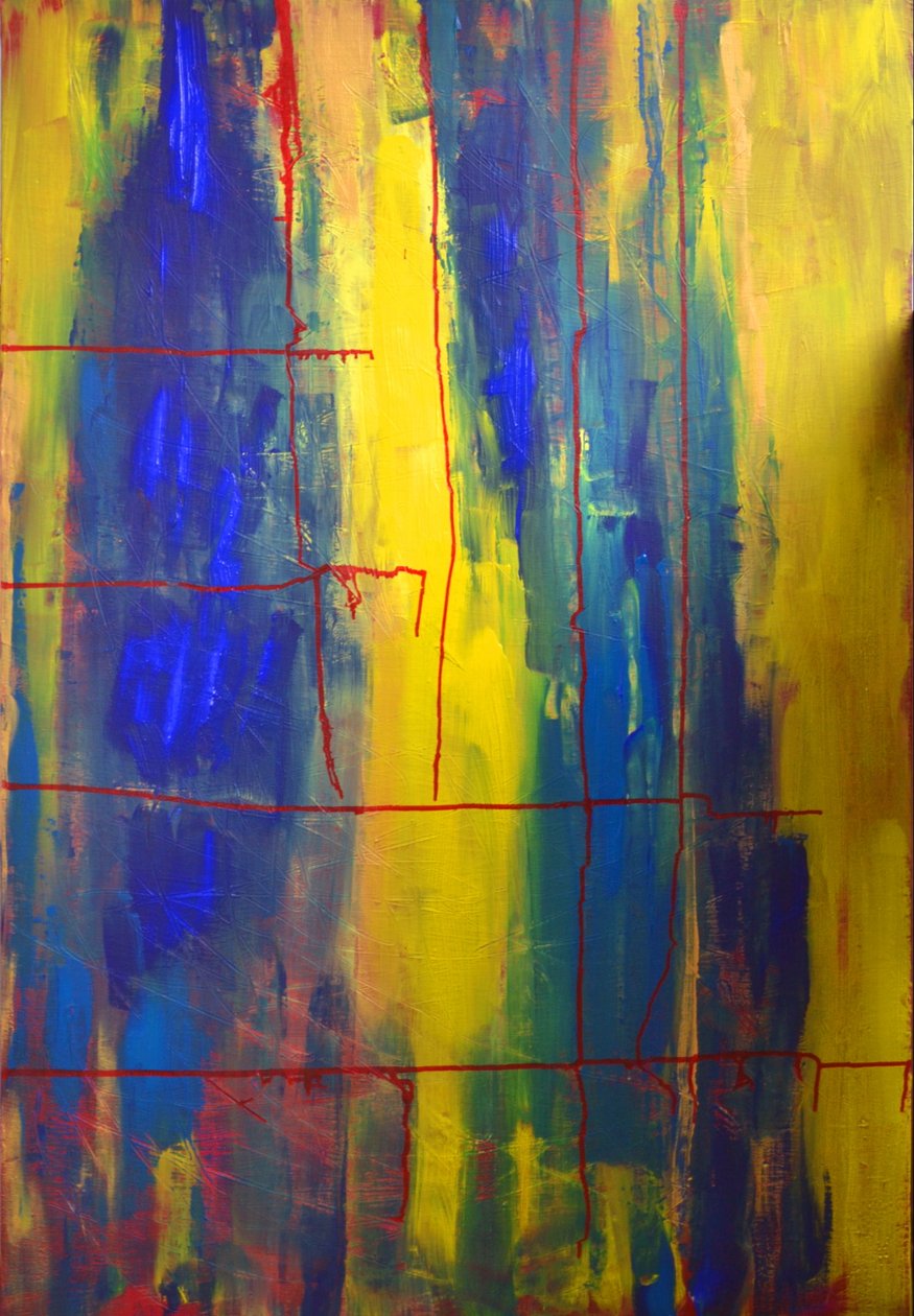Blau, Gelb von Alexandra Gertrud Maria Marx