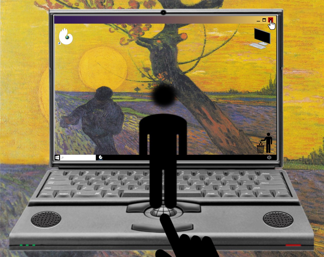Die Begegnung von Welt und Erde (aus der Serie: Windows) von Alexander Eibach