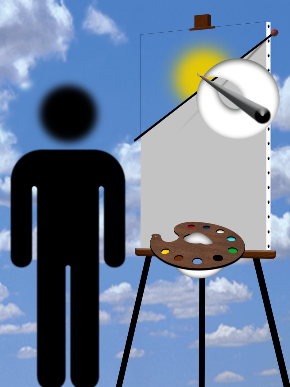 Maler und Modell (III) von Alexander Eibach
