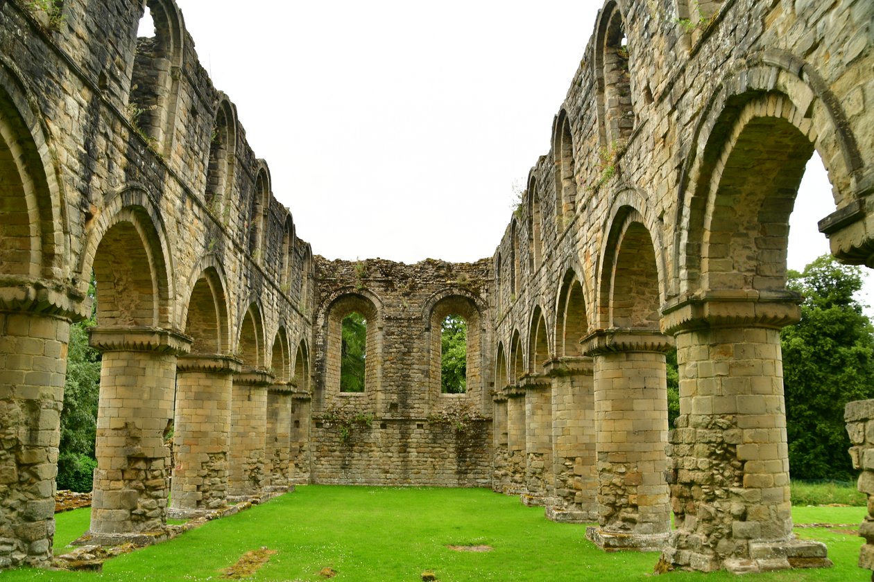 Buildwas Abbey, ein mittelalterliches Zisterzienserkloster in Shropshire, England. von Albert Mansour