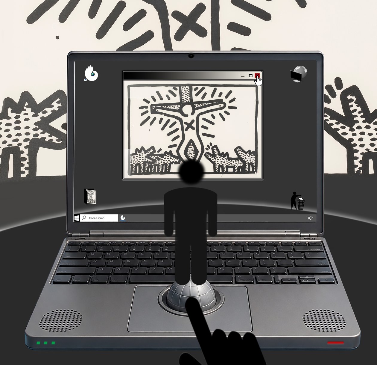 Ecce Homo (I) (aus der Serie Windows) von Alexander Eibach