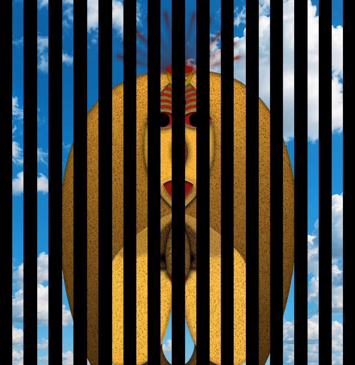 Von innen nach außen (I) (aus der Serie das historische Tier) von Alexander Eibach