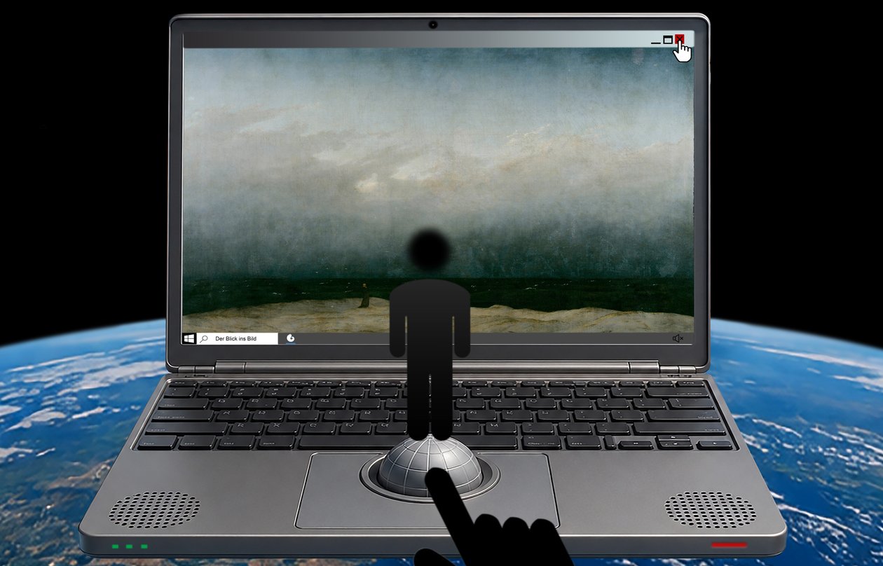 Der Blick ins Bild (aus der Serie Windows) von Alexander Eibach