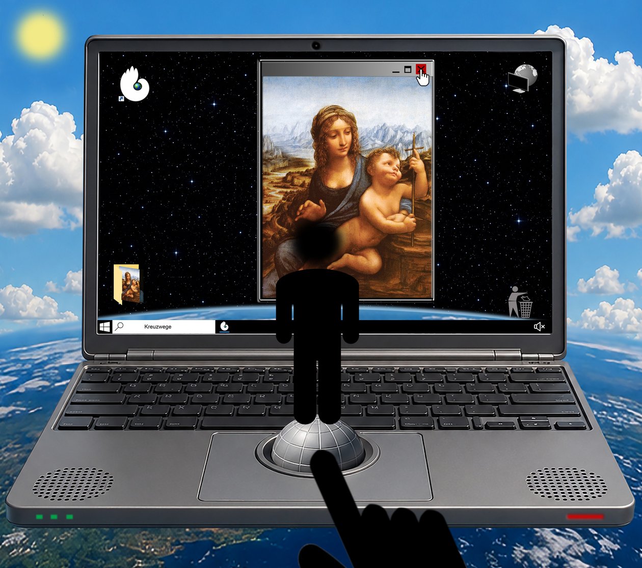 Kreuzwege (II) (aus der Serie WINDOWS) von Alexander Eibach