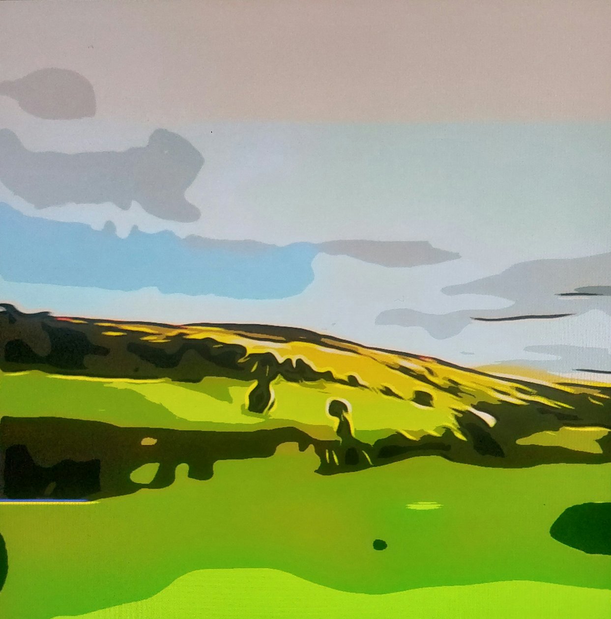 Digitale Landschaft 01 von M. Vet