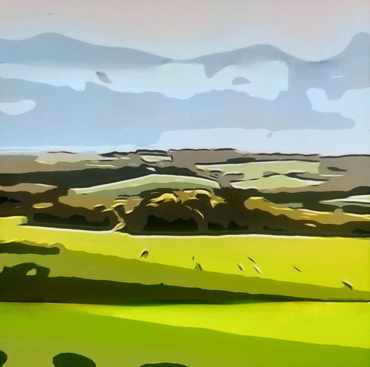 Digitale Landschaft 04 von M. Vet
