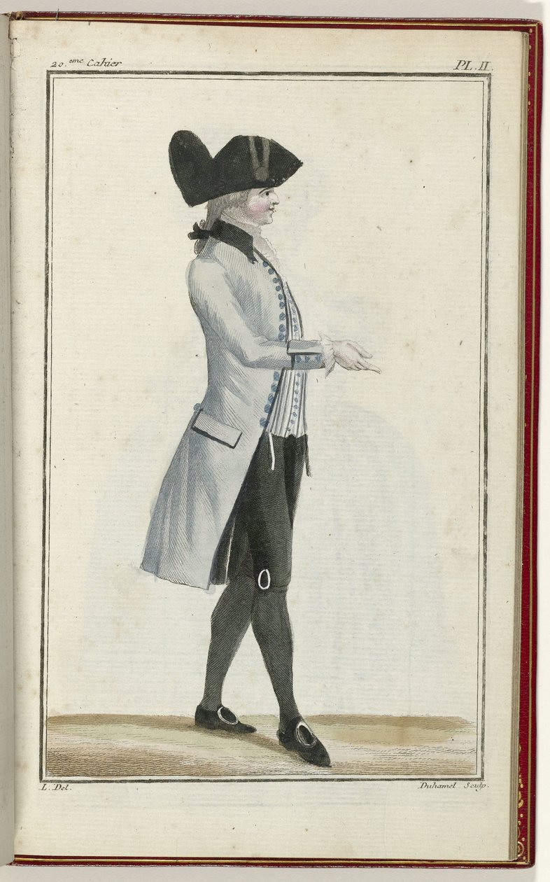 Cabinet des Modes ou les Modes Nouvelles, 1. September 1786, pl. II von A.B. Duhamel