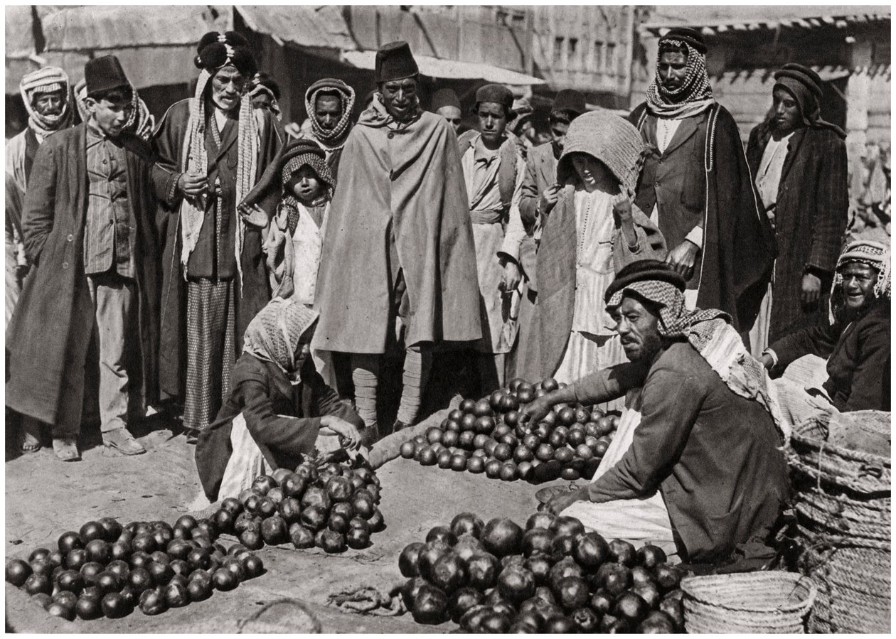 Obstmarkt in Bagdad, Irak, 1925 von A. Kerim