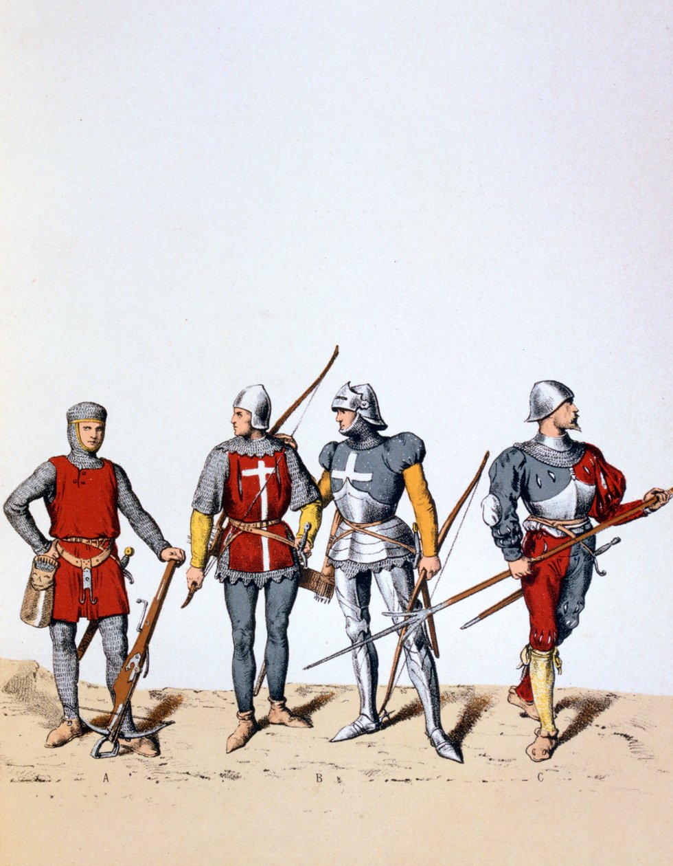 Truppen der Königlichen Garde, 12.-16. Jahrhundert, 1887 von A. Lemercier