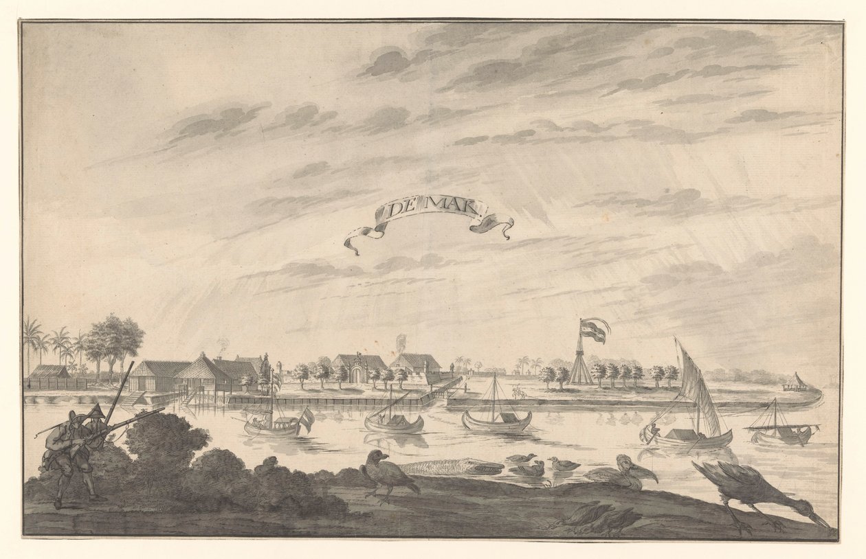 Ansicht von Demak (De Mak) von A. de Nelly (possibly)