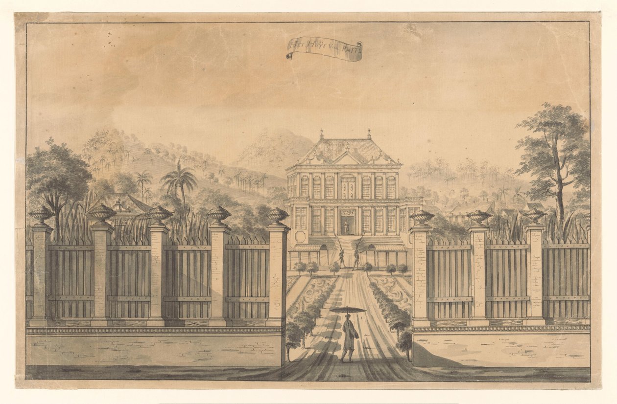 Ansicht des Landguts Bonjon oder Vredestein von A. de Nelly (possibly)