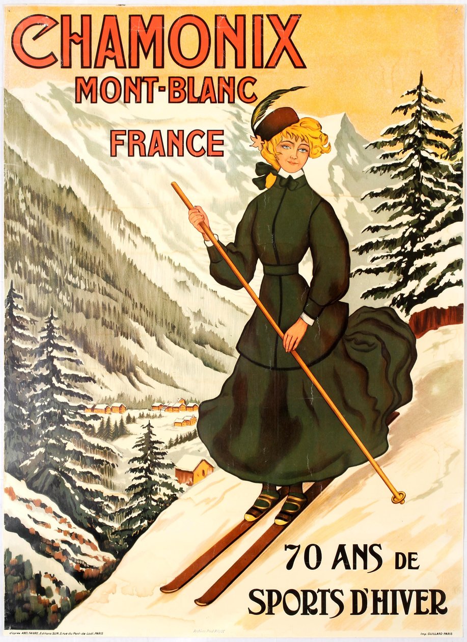 Chamonix Mont Blanc 70 Jahre Wintersport von Abel Faivre