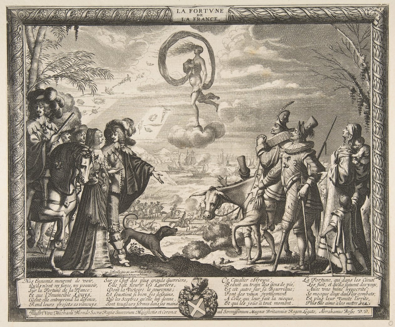 Fortuna begünstigt Frankreich von Abraham Bosse