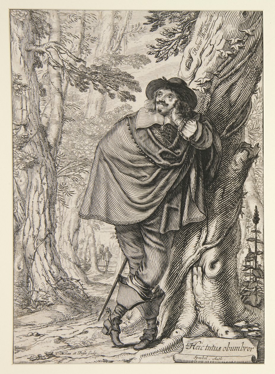 James Howell, Frontispiz zu seiner Dendrologie ou le Forest de Dordonne von Abraham Bosse